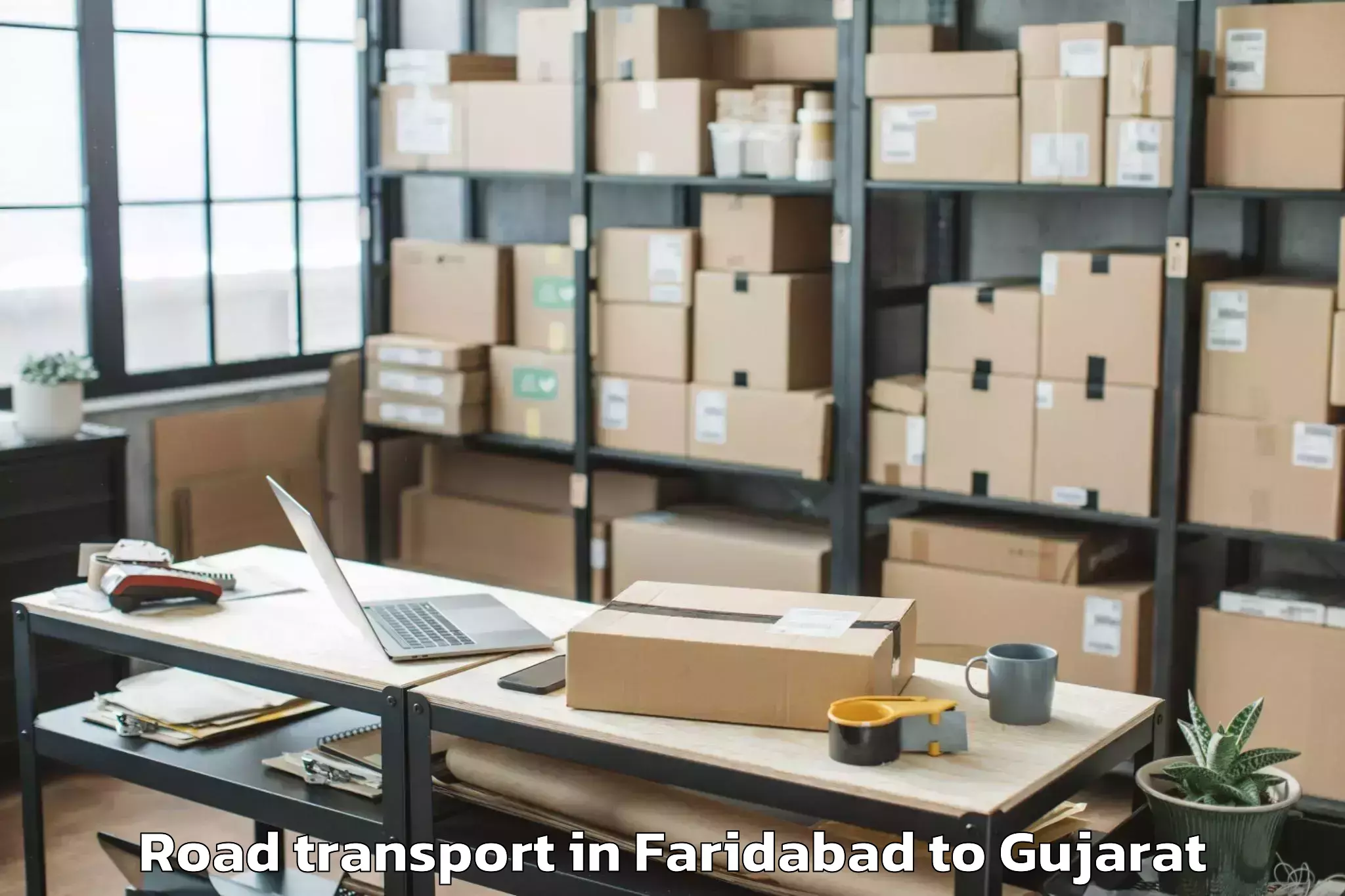 Easy Faridabad to Ranavav Road Transport Booking